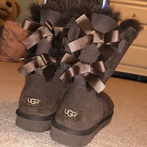 Dark Brown Bailey Bow Women’s Ugg Boots